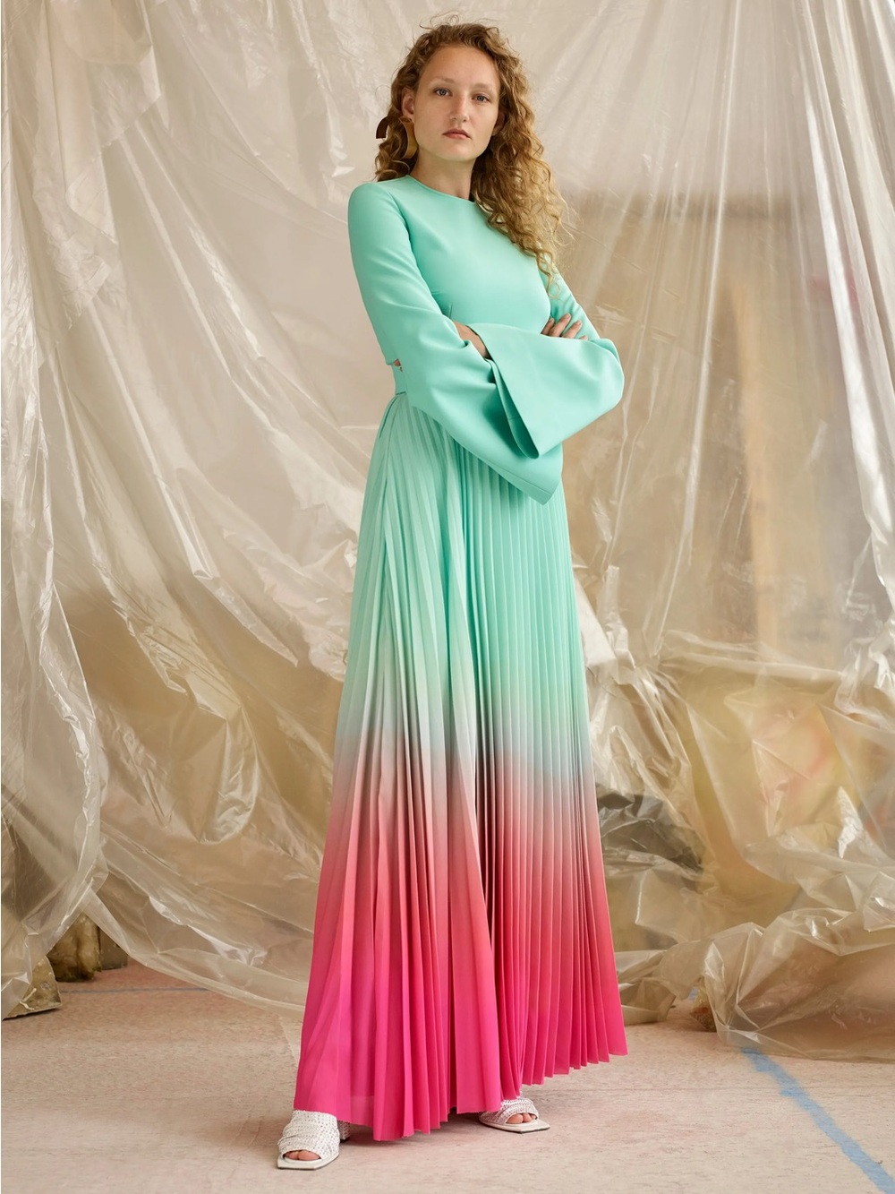 Solace London Eden Ombré Maxi Dress